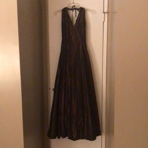 Scott McClintock brown glitter gown